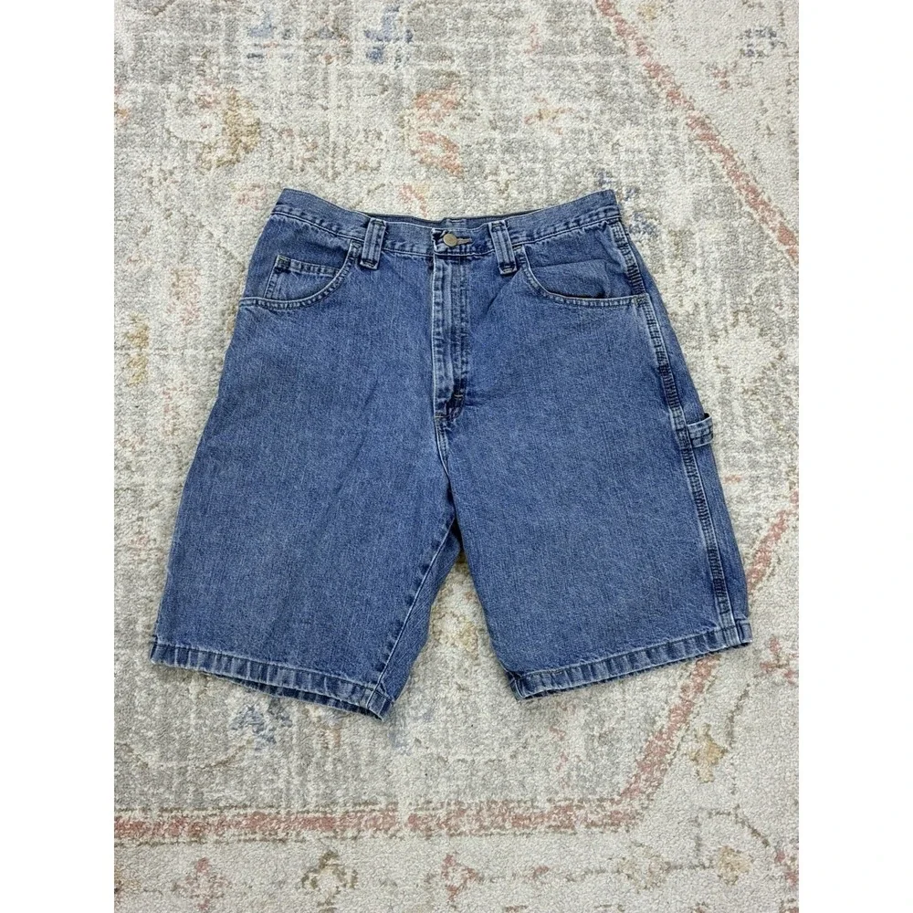 Wrangler Carpenter Denim Shorts Mens 32 Blue Baggy Jorts Y2K Skater 64WC2ZL VTG